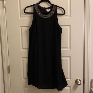 Old Navy Black Sleeveless Dress with Neck Detail